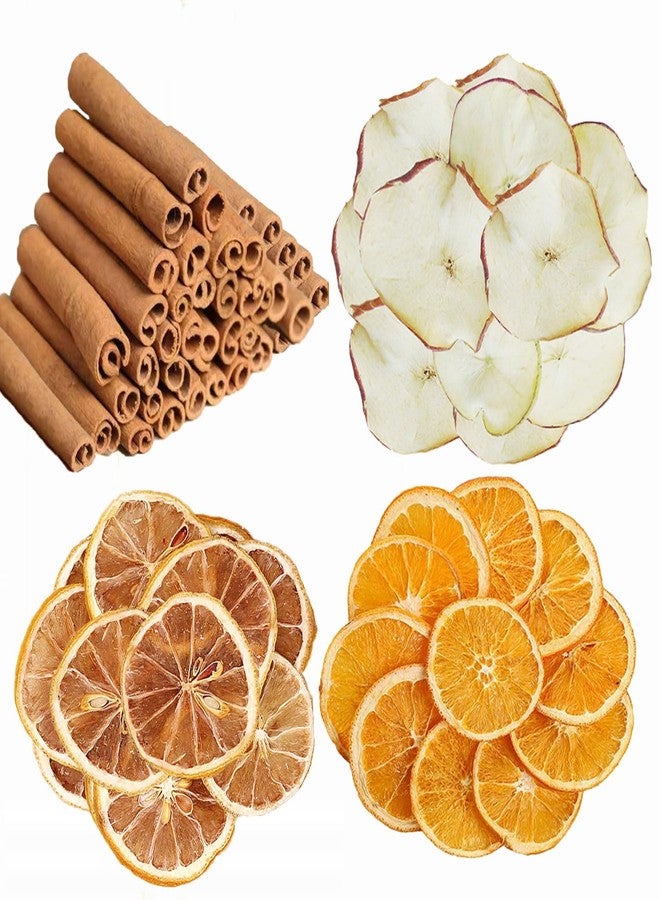 مجموعة طبخ على نار هادئة مع برتقال مجفف وقرفة، أعواد قرفة، شرائح ليمون مجففة، مجموعة بوت بوري للموقد، حشوة وعاء بوت بوري من الفواكه المجففة الطبيعية، حشوات لسلال الهدايا لتزيين المنزل والحفلات والمناسبات الدافئة - Image 1